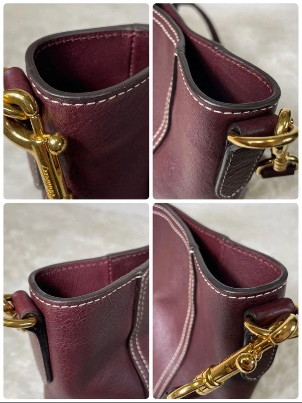 Mulberry Shoulder Bag in Deep Burgundy Leather - Picture 10 of 16